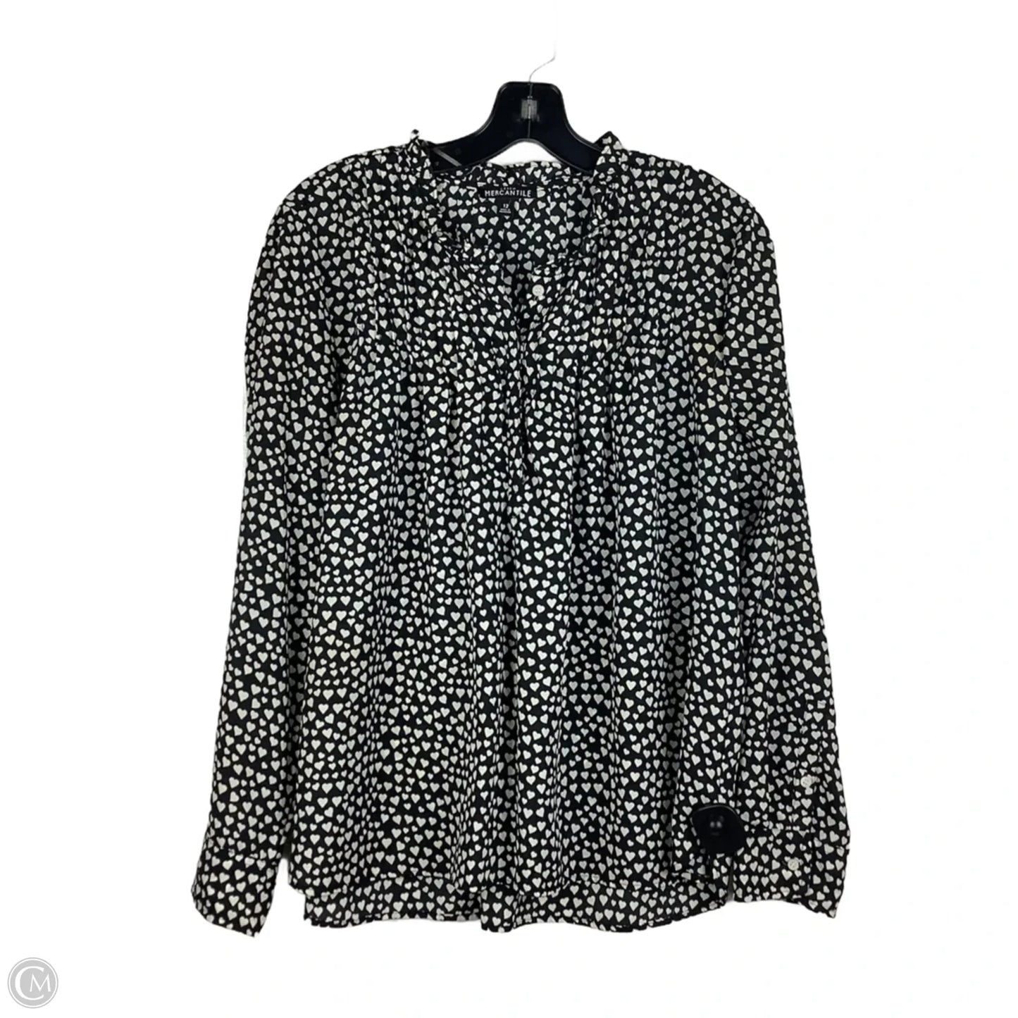 Top Long Sleeve By J. Crew In Black, Size: 12