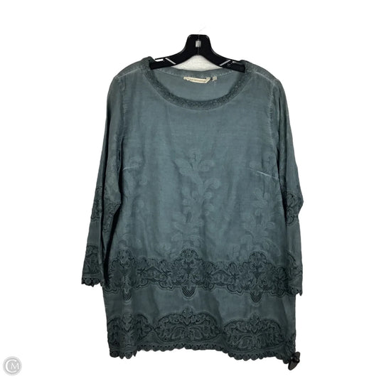 Top Long Sleeve By Soft Surroundings In Grey, Size: Lp