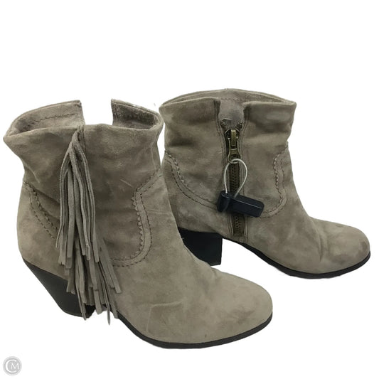 Boots Ankle Heels By Sam Edelman In Taupe, Size: 7