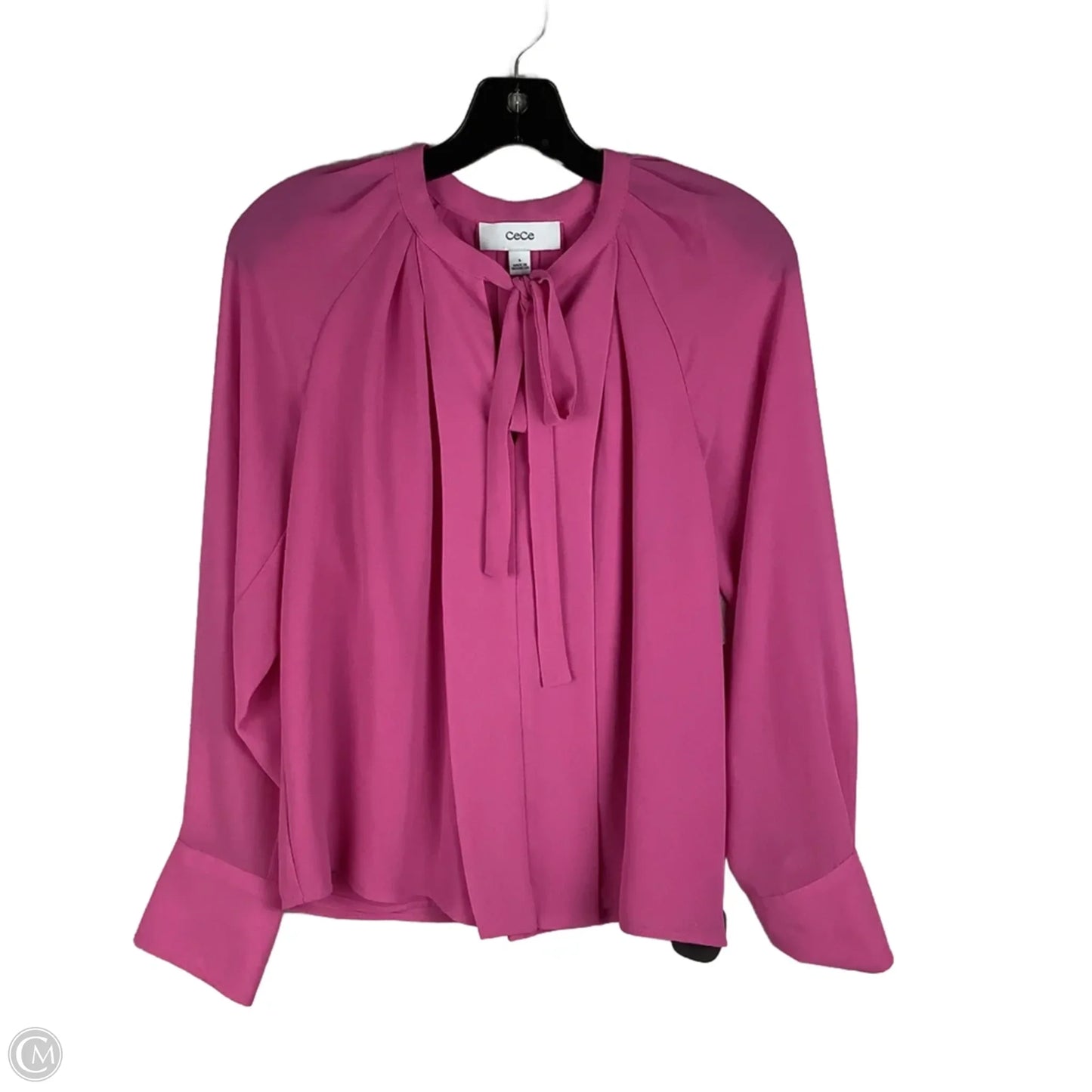 Top Long Sleeve By Cece In Pink, Size: S