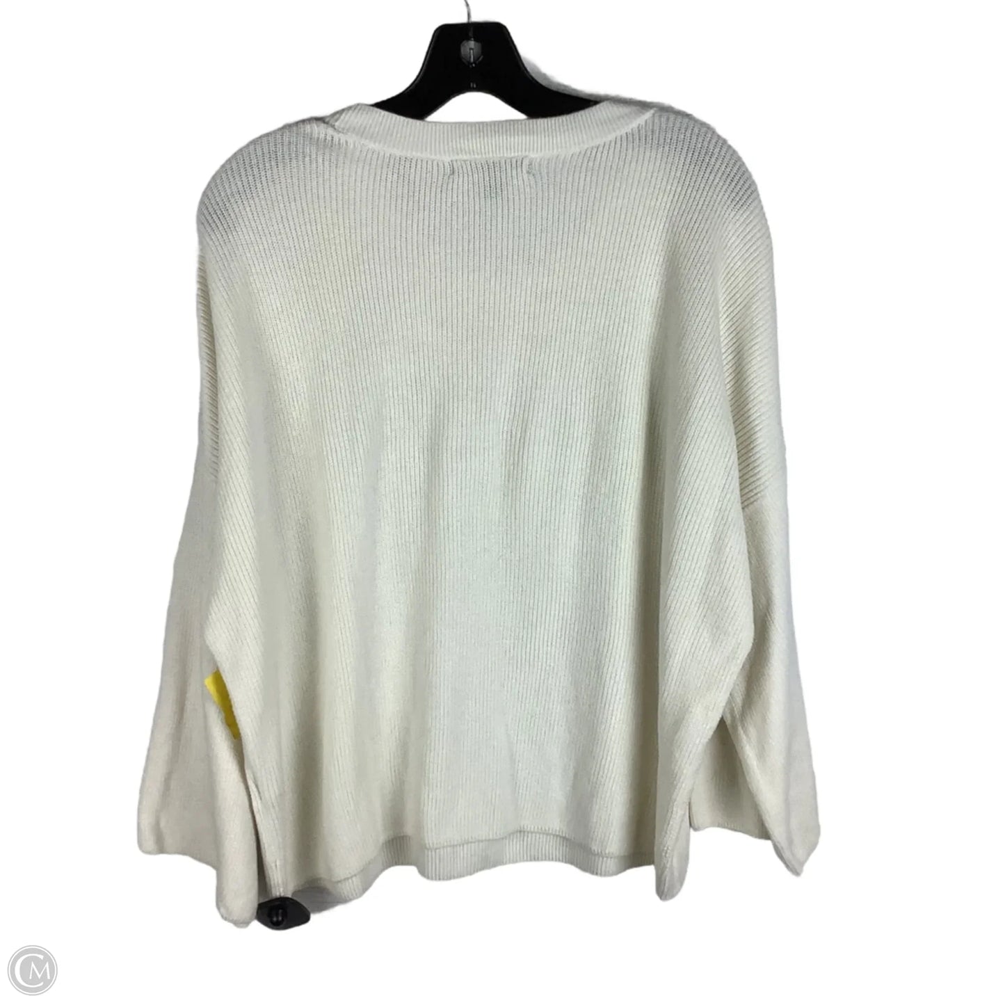 Top Long Sleeve By Banana Republic In White, Size: L