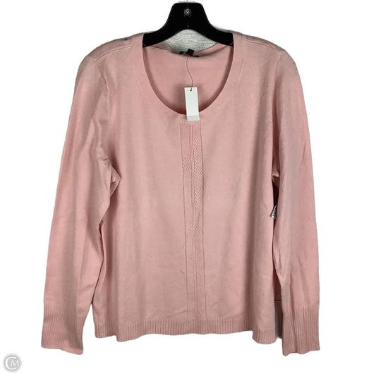 Top Long Sleeve By Talbots In Pink, Size: Large