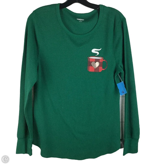 Top Long Sleeve Basic By Old Navy In Green, Size: Xl