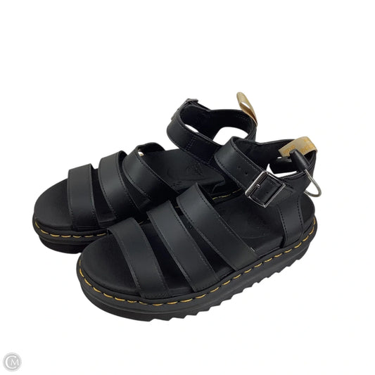 Sandals Heels Platform By Dr Martens In Black, Size: 7