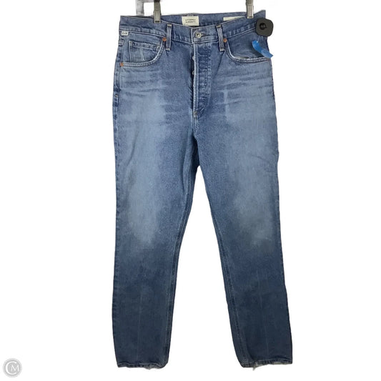 Jeans Straight By Citizens Of Humanity In Blue Denim, Size: 6