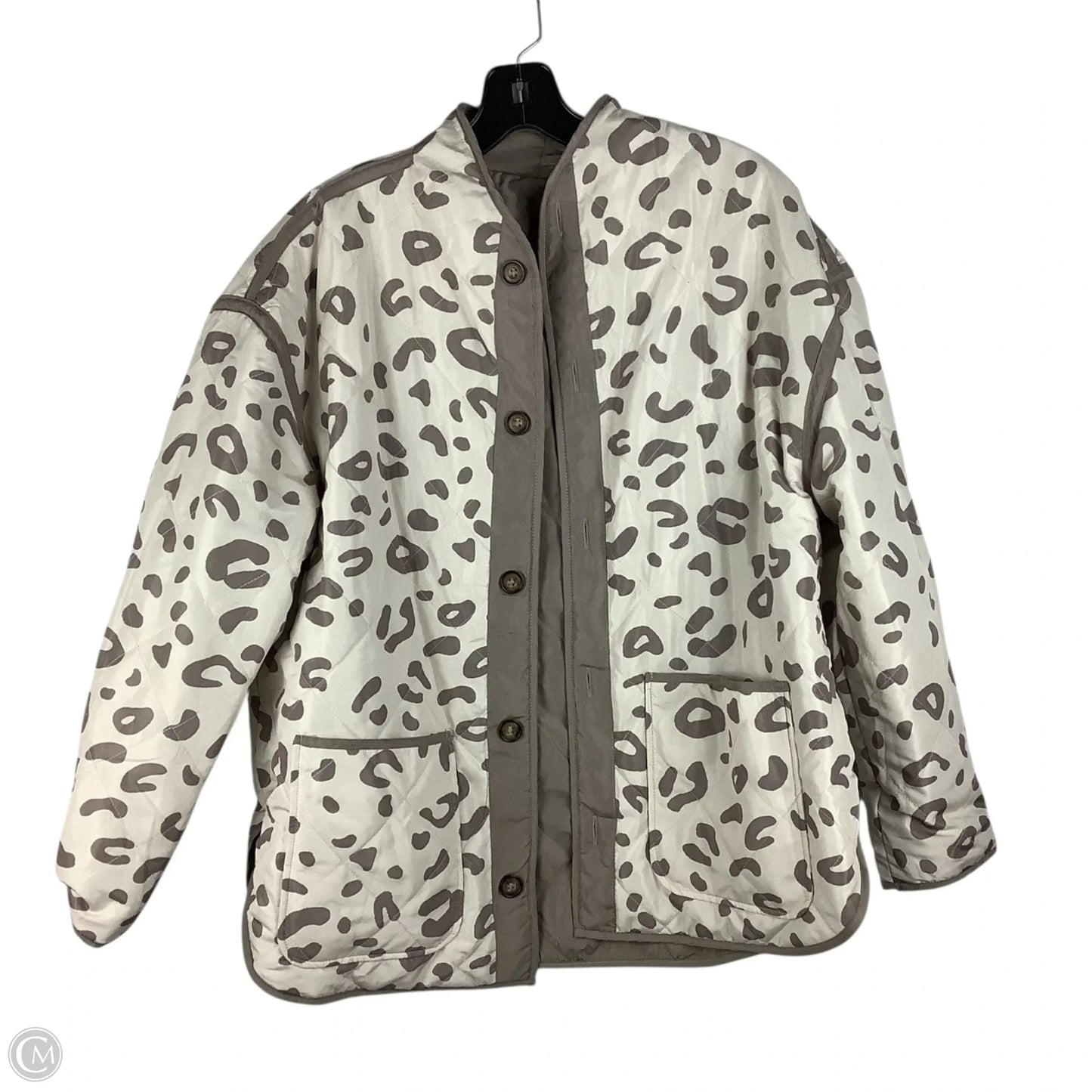 Reversible Jacket Puffer & Quilted By Cmc In Brown, Size: M