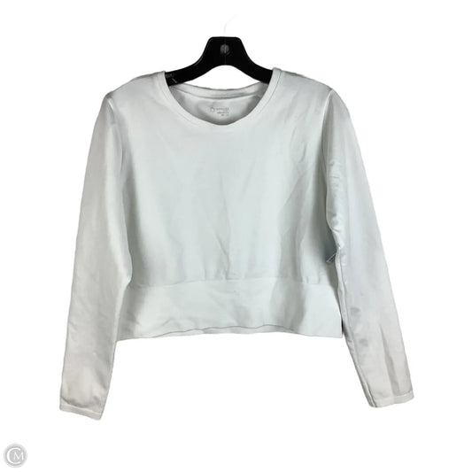 Athletic Top Long Sleeve Crewneck By Aerie In White, Size: Xxl