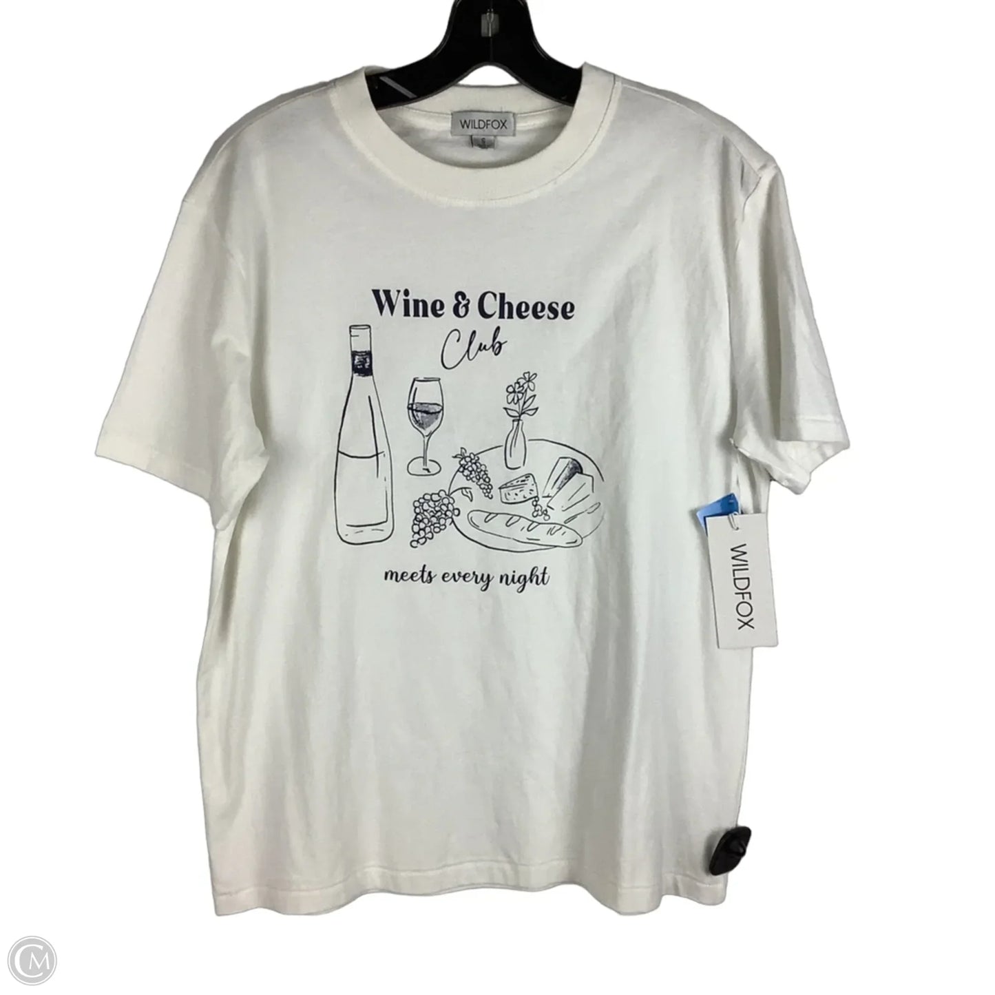 Top Short Sleeve By Wildfox In White, Size: S