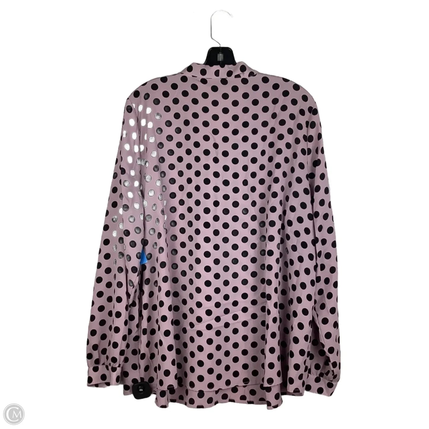 Top Long Sleeve By Lane Bryant In Polkadot Pattern, Size: Xl
