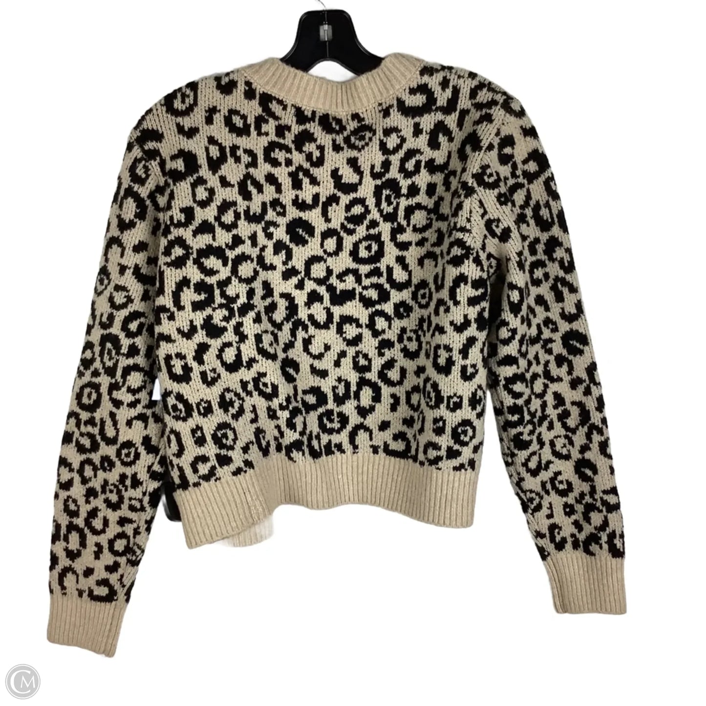 Sweater Cardigan By Madden Girl In Animal Print, Size: Xl