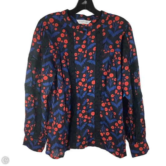 Top Long Sleeve By Cmc In Floral Print, Size: M