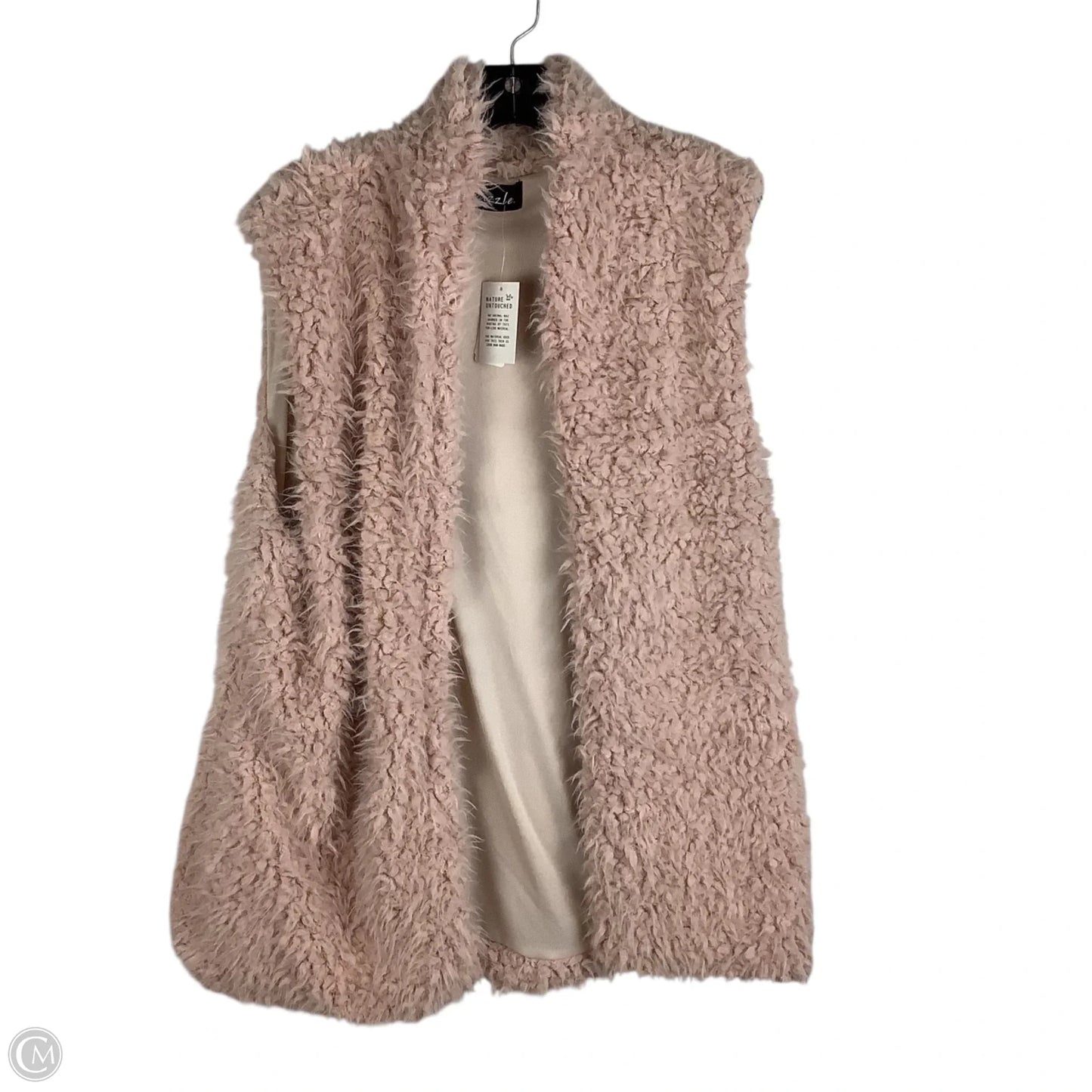 Vest Faux Fur & Sherpa By Clothes Mentor In Pink, Size: Xl