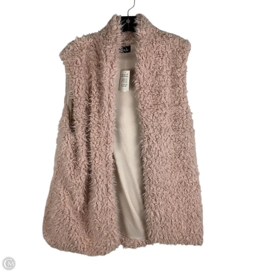 Vest Faux Fur & Sherpa By Clothes Mentor In Pink, Size: Xl