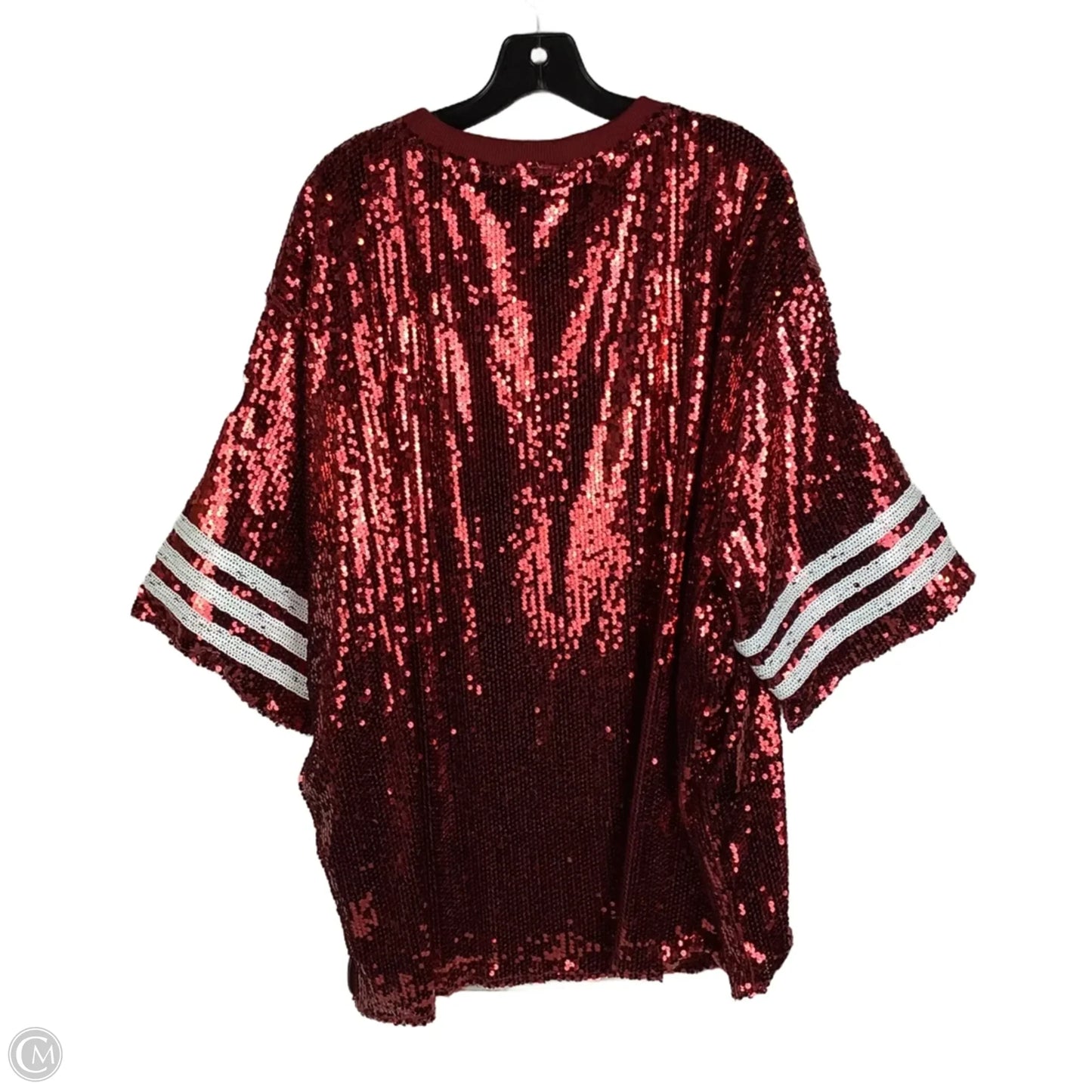 Top Short Sleeve By Cato In Red, Size: 1x (18/20)