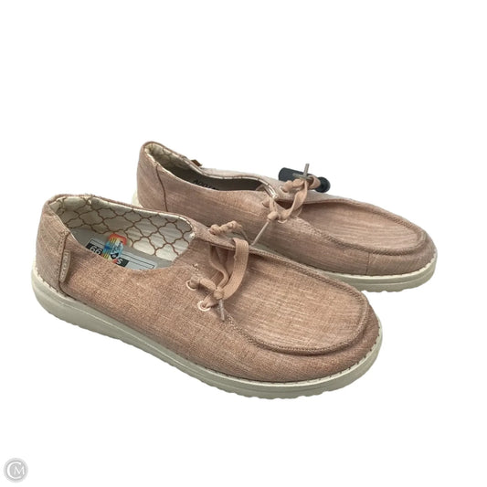 Shoes Flats By Hey Dude In Pink, Size: 6