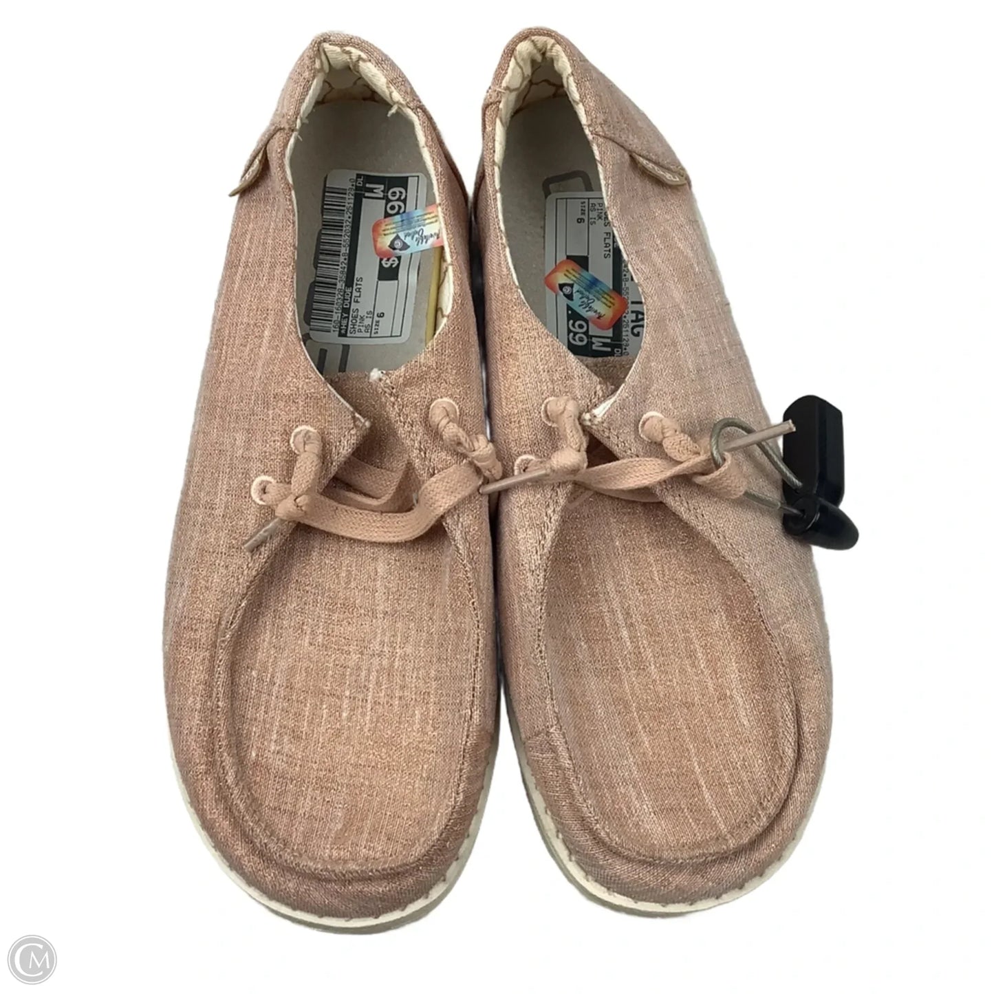 Shoes Flats By Hey Dude In Pink, Size: 6