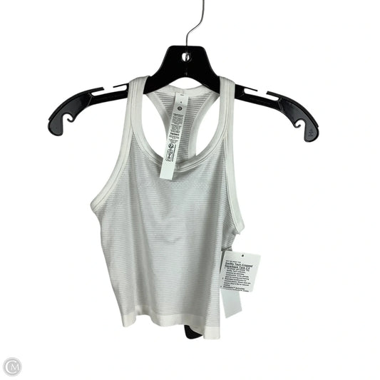 Athletic Tank Top By Lululemon In White, Size: 4