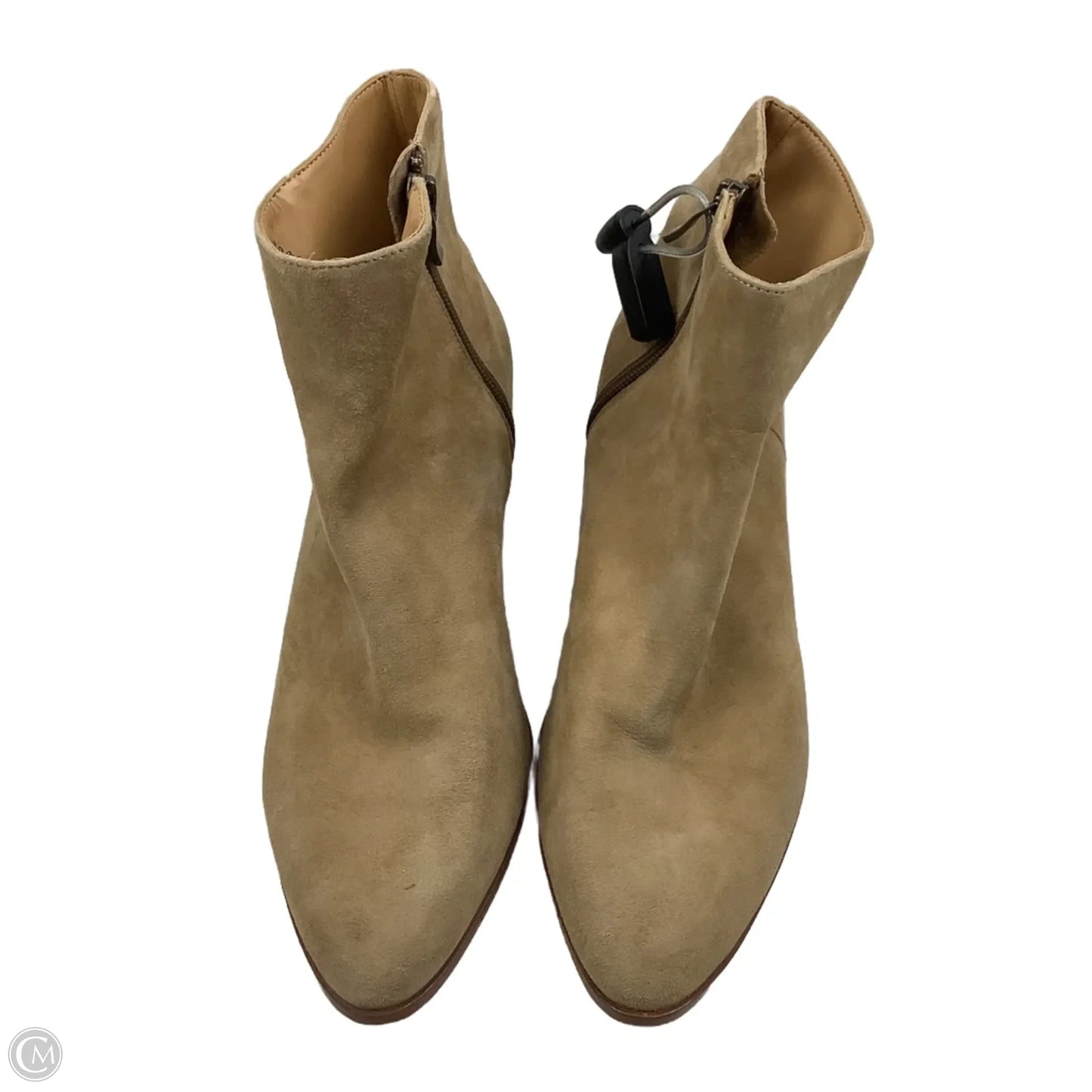 Boots Ankle Heels By J. Crew In Tan, Size: 8.5