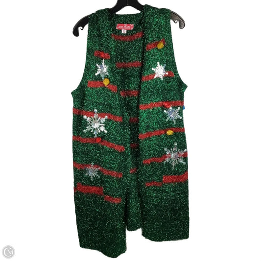 Cardigan By Clothes Mentor In Green, Size: Xxl