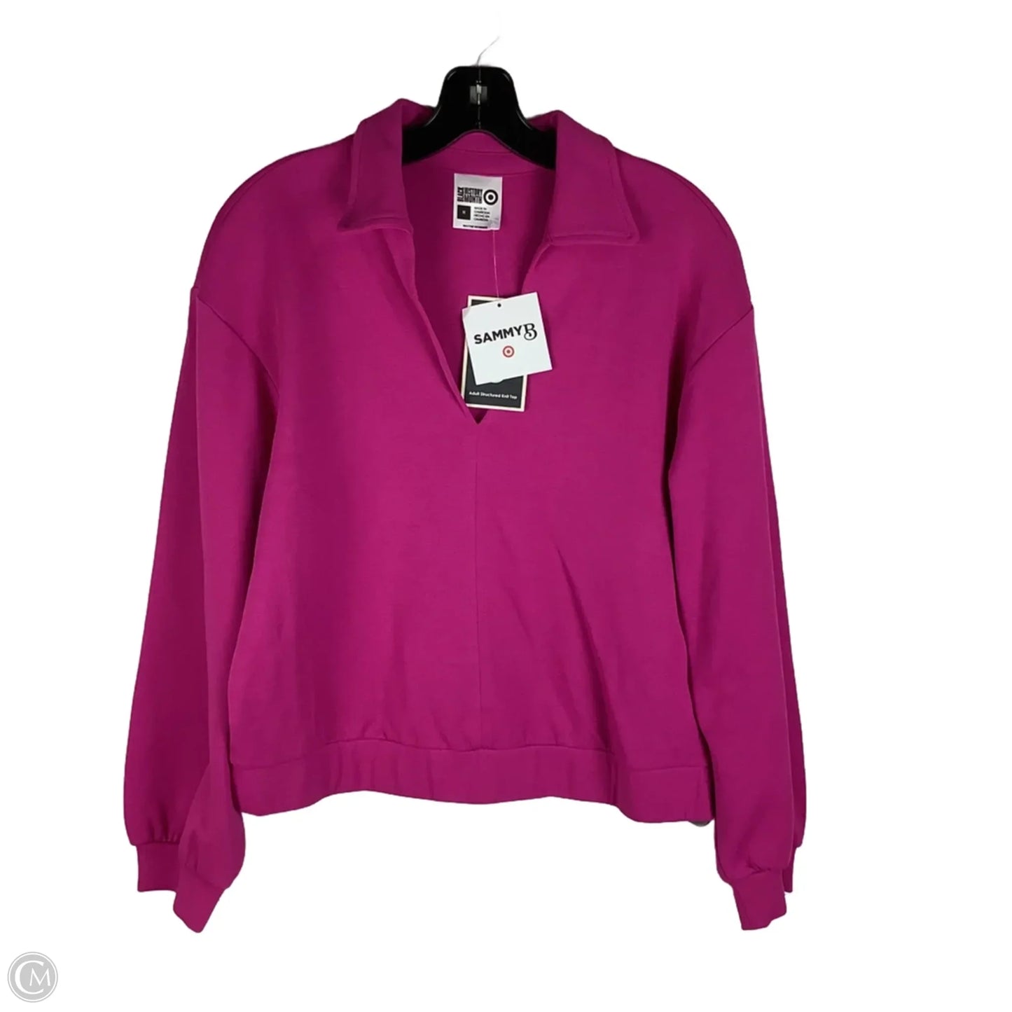 Sweatshirt Collar By Target In Pink, Size: M