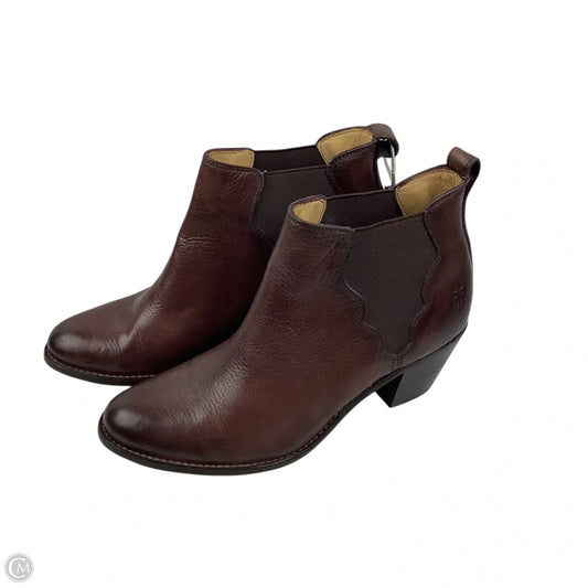 Boots Designer By Frye In Brown, Size: 9