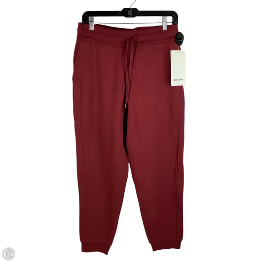 Athletic Pants By Lululemon In Red, Size: 10