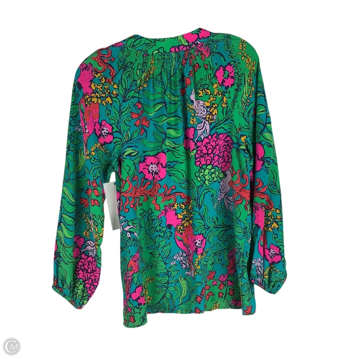Top Long Sleeve Designer By Lilly Pulitzer In Green, Size: M