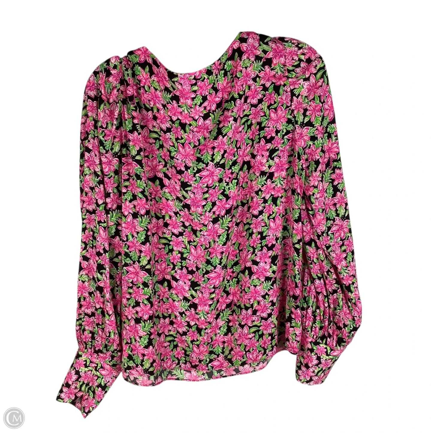 Top Long Sleeve Designer By Lilly Pulitzer In Floral Print, Size: L