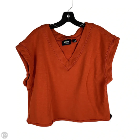 Top Short Sleeve By Maeve In Orange, Size: M
