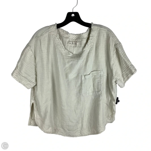Top Short Sleeve By We The Free In Cream, Size: M