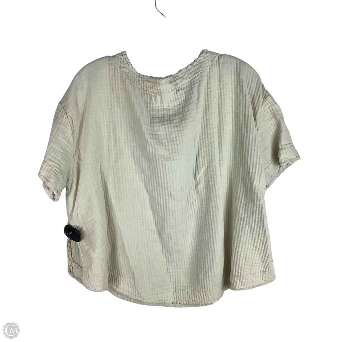 Top Short Sleeve By We The Free In Cream, Size: M