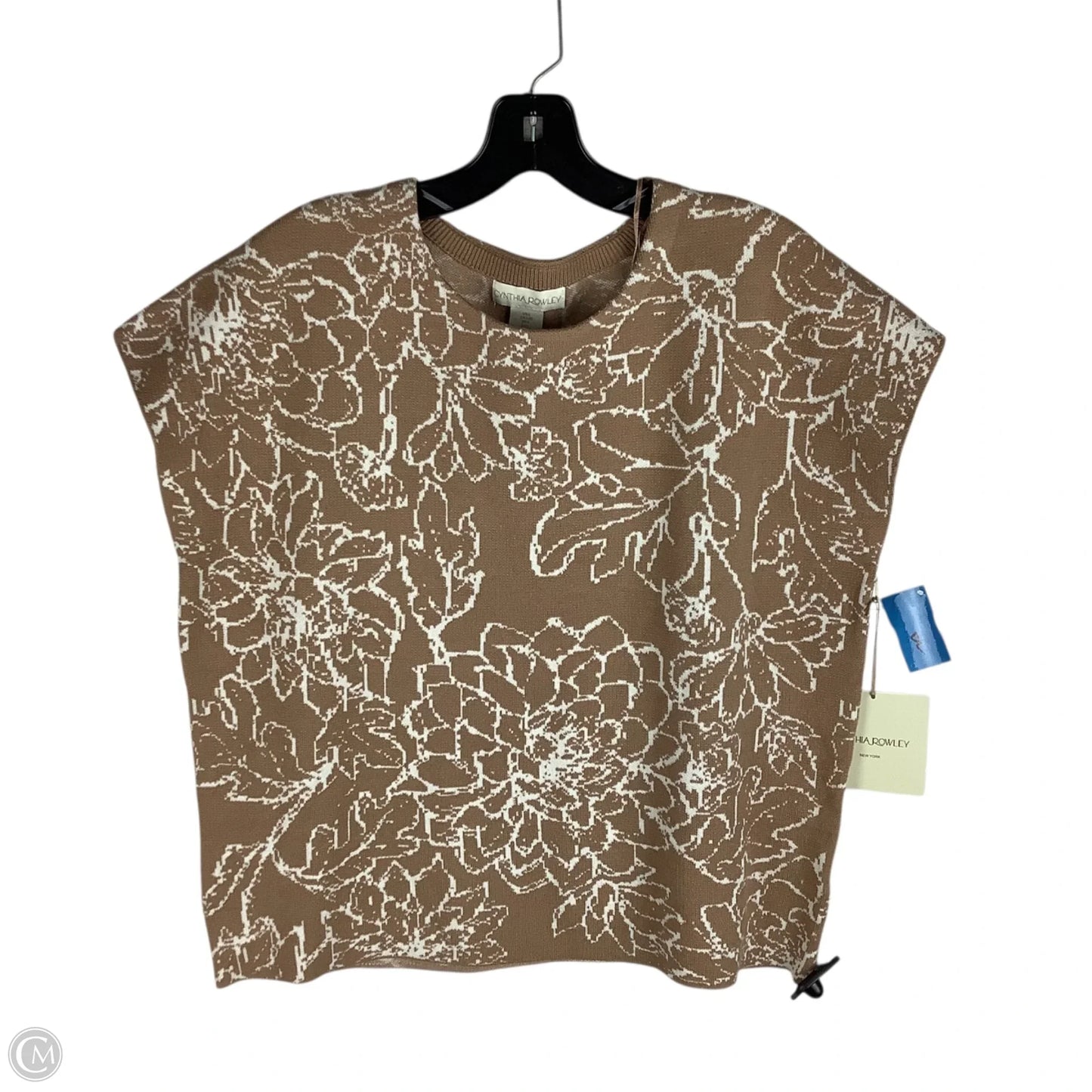 Sweater Short Sleeve By Cynthia Rowley In Brown, Size: L
