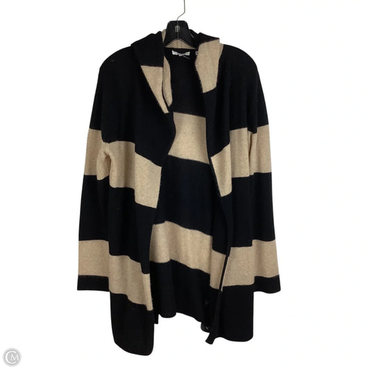 Sweater Cardigan Cashmere By 360cashmere In Black & Brown, Size: S