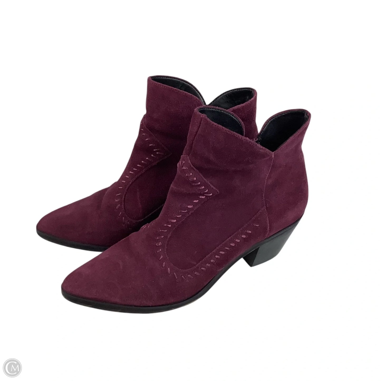 Boots Designer By Rebecca Minkoff In Purple, Size: 9.5