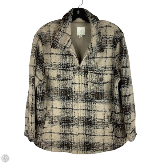 Jacket Fleece By Joie In Brown, Size: L