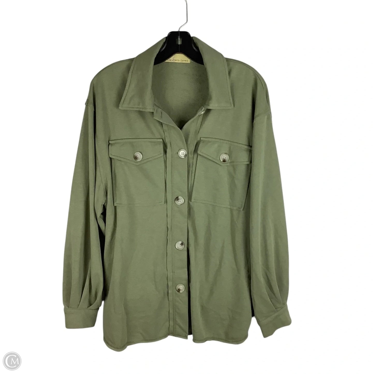 Top Long Sleeve By Clothes Mentor In Green, Size: L