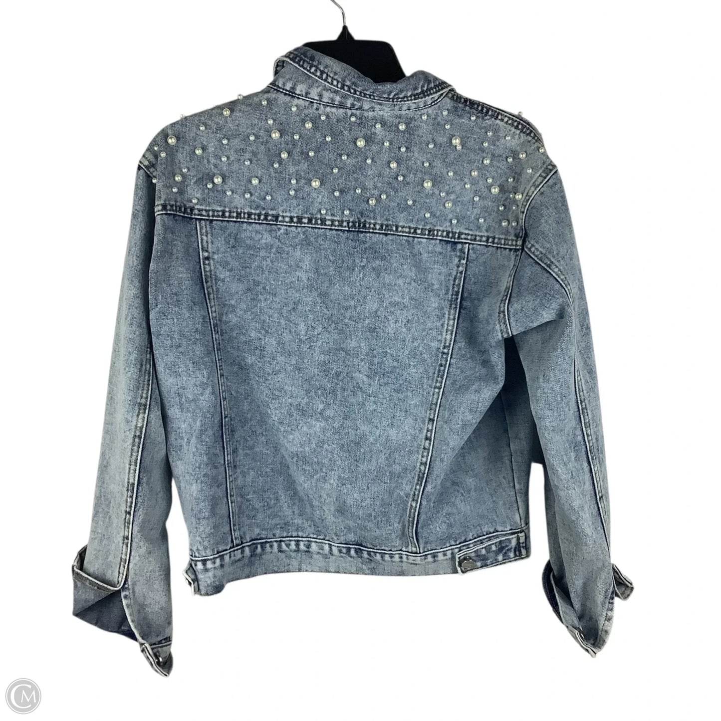 Jacket Denim By Clothes Mentor In Blue Denim, Size: M
