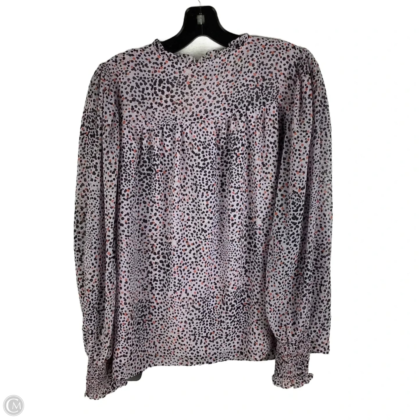 Top Long Sleeve By Ann Taylor In Purple, Size: L