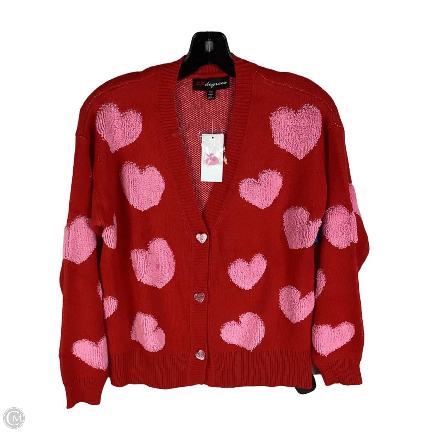 Cardigan By Cmc In Red, Size: Xs