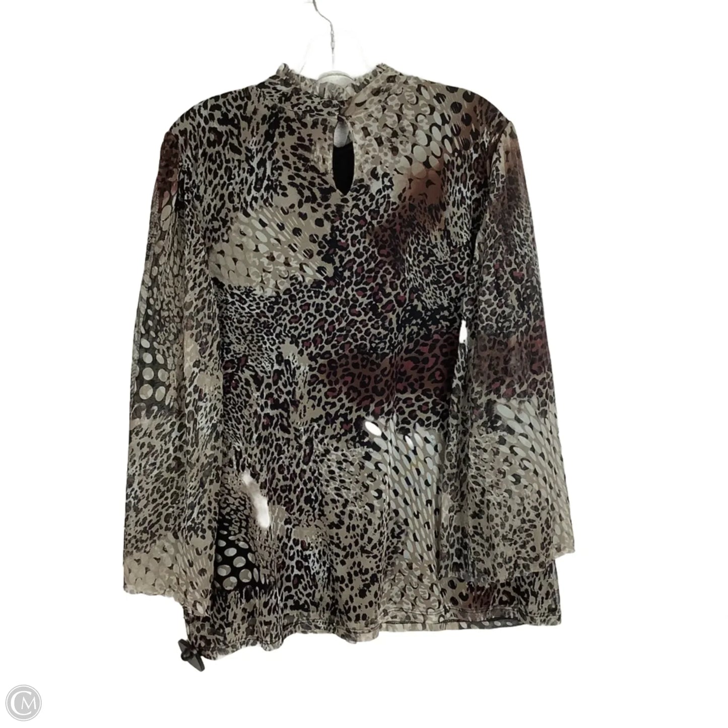 Top Long Sleeve By Chicos In Animal Print, Size: Xl