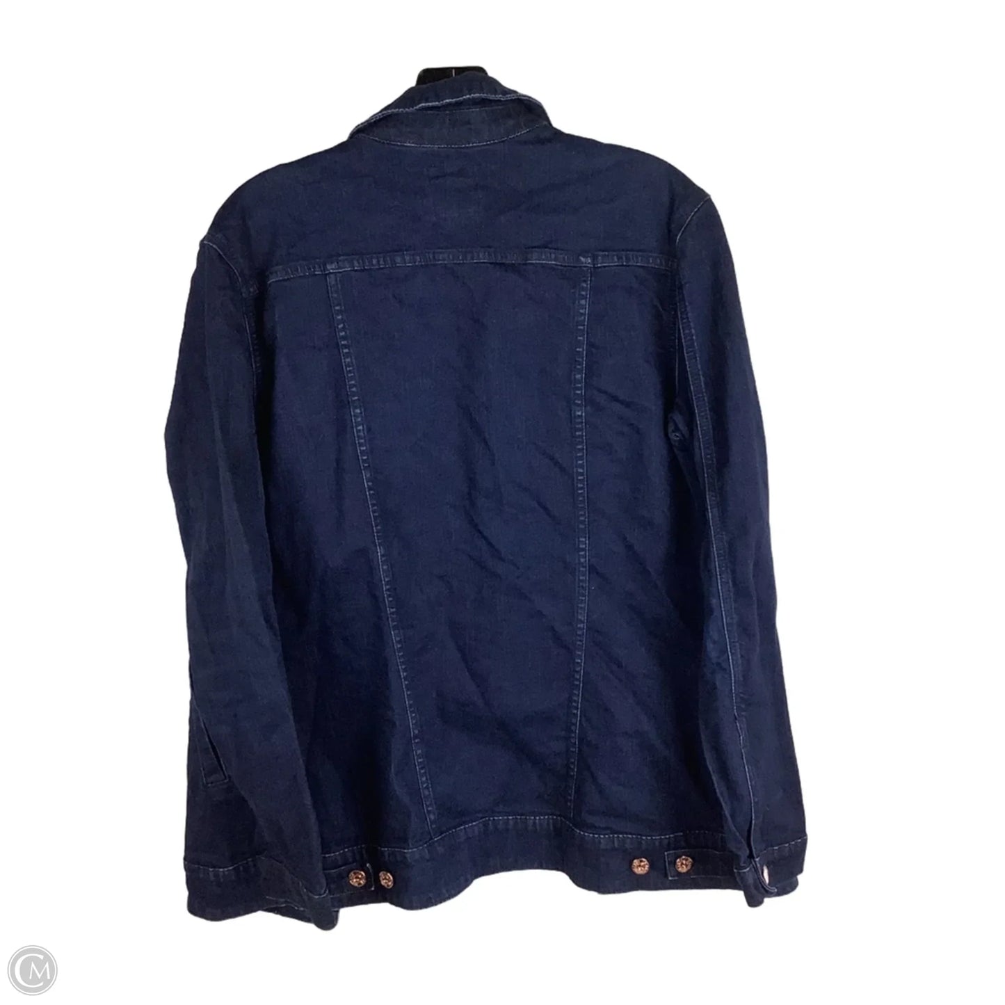 Jacket Denim By Lularoe In Blue Denim, Size: L