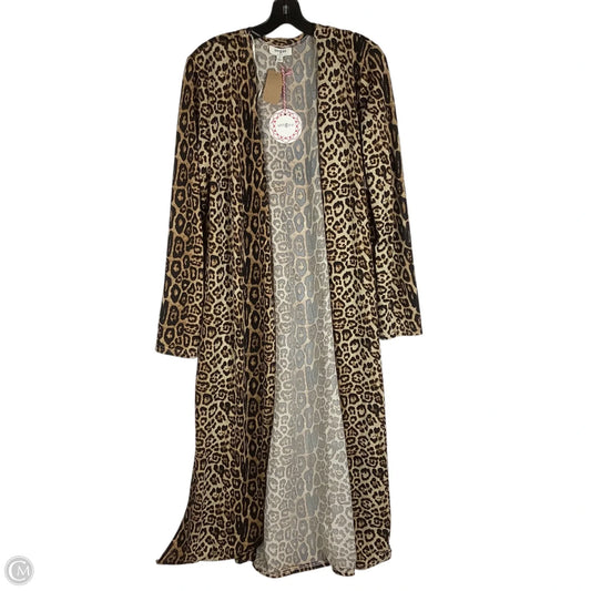 Cardigan By Umgee In Animal Print, Size: L