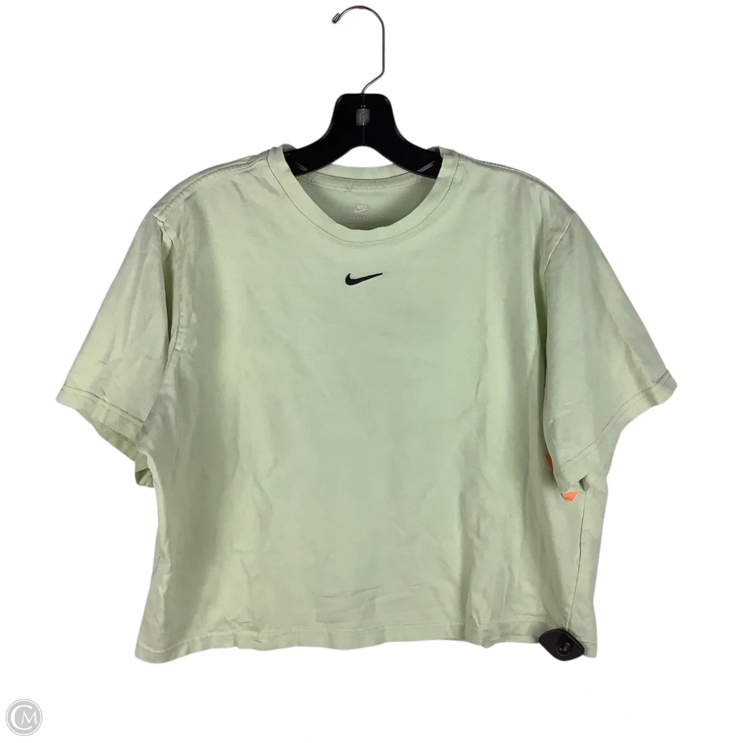 Athletic Top Short Sleeve By Nike Apparel In Yellow, Size: M