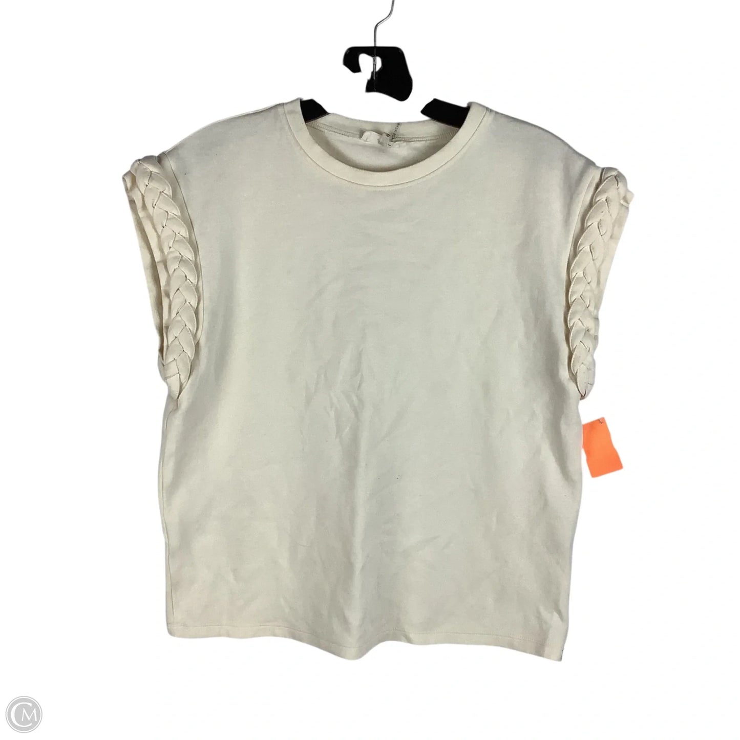 Top Short Sleeve By Entro In Cream, Size: S