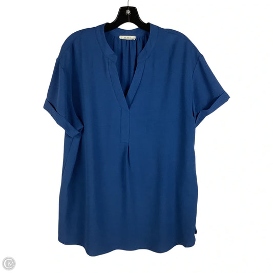 Top Short Sleeve By Entro In Blue, Size: L