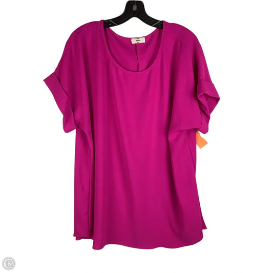 Top Short Sleeve By Entro In Pink, Size: 1x