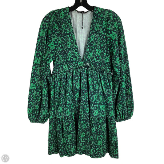Dress Casual Short By Zara In Green, Size: M