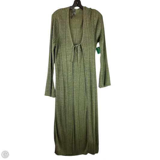Cardigan By Anthropologie In Green, Size: Xl