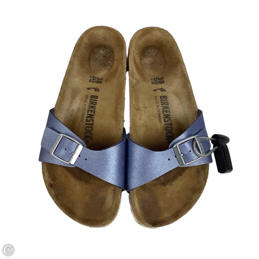 Sandals Flats By Birkenstock In Blue, Size: 7 (38)
