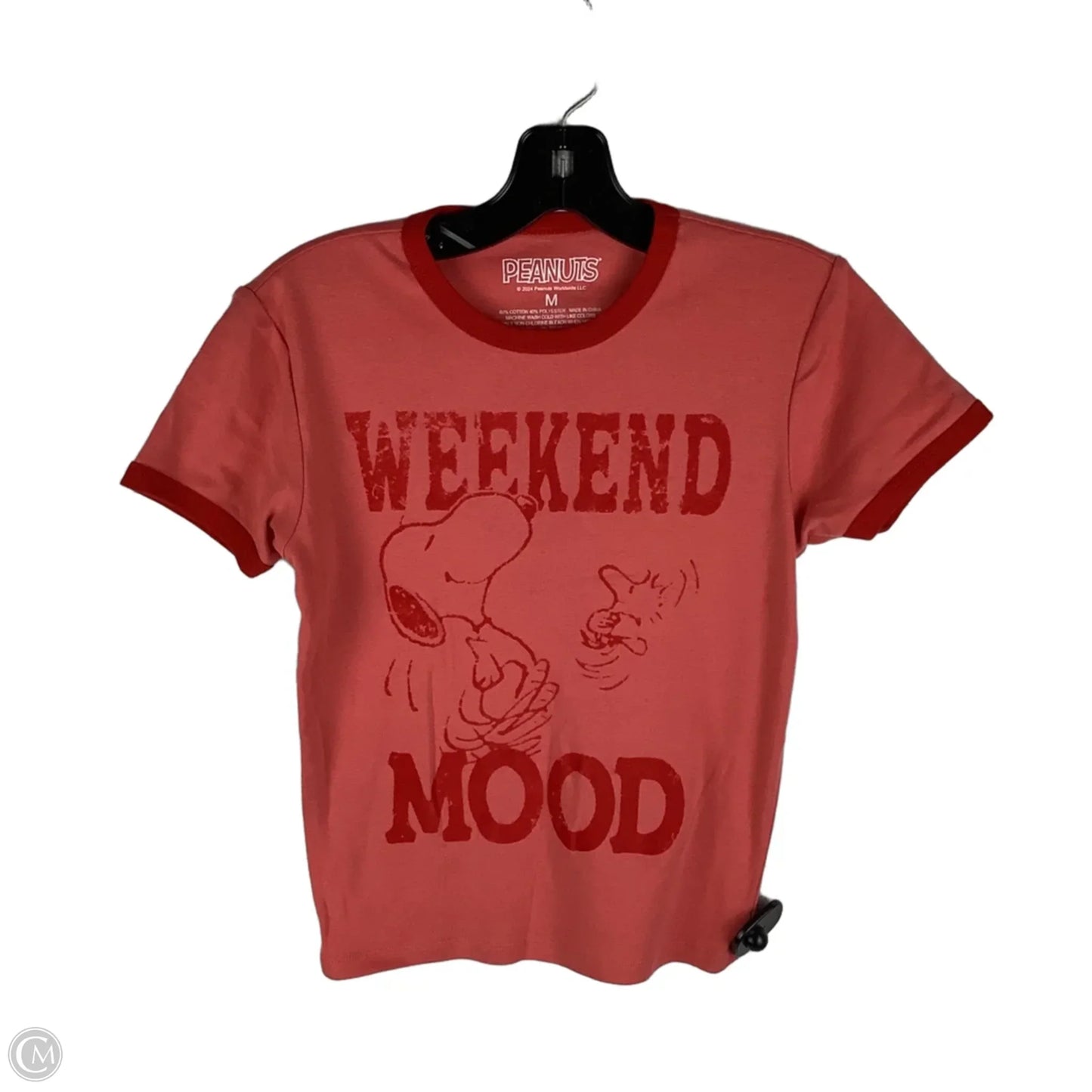 Top Short Sleeve By Clothes Mentor In Red, Size: M (fitted)